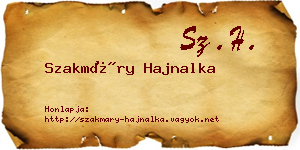 Szakmáry Hajnalka névjegykártya